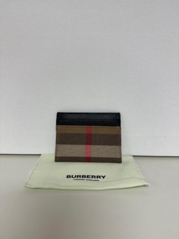 Portacarte BURBERRY in Tessuto Check e Pelle